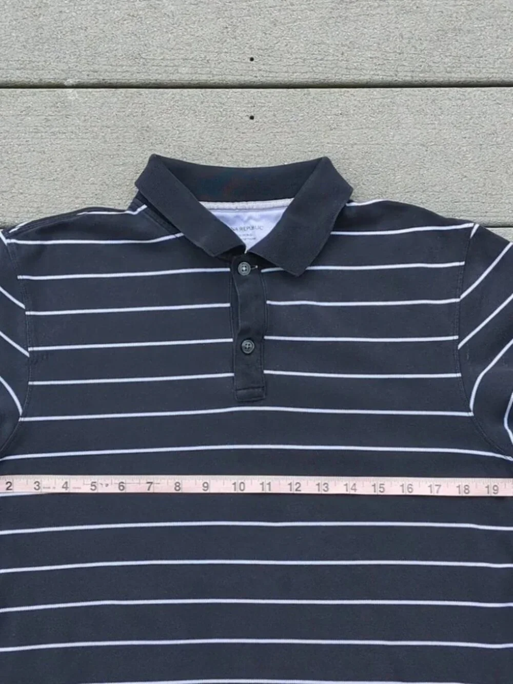 Banana Republic Striped Fitted Polo Shirt